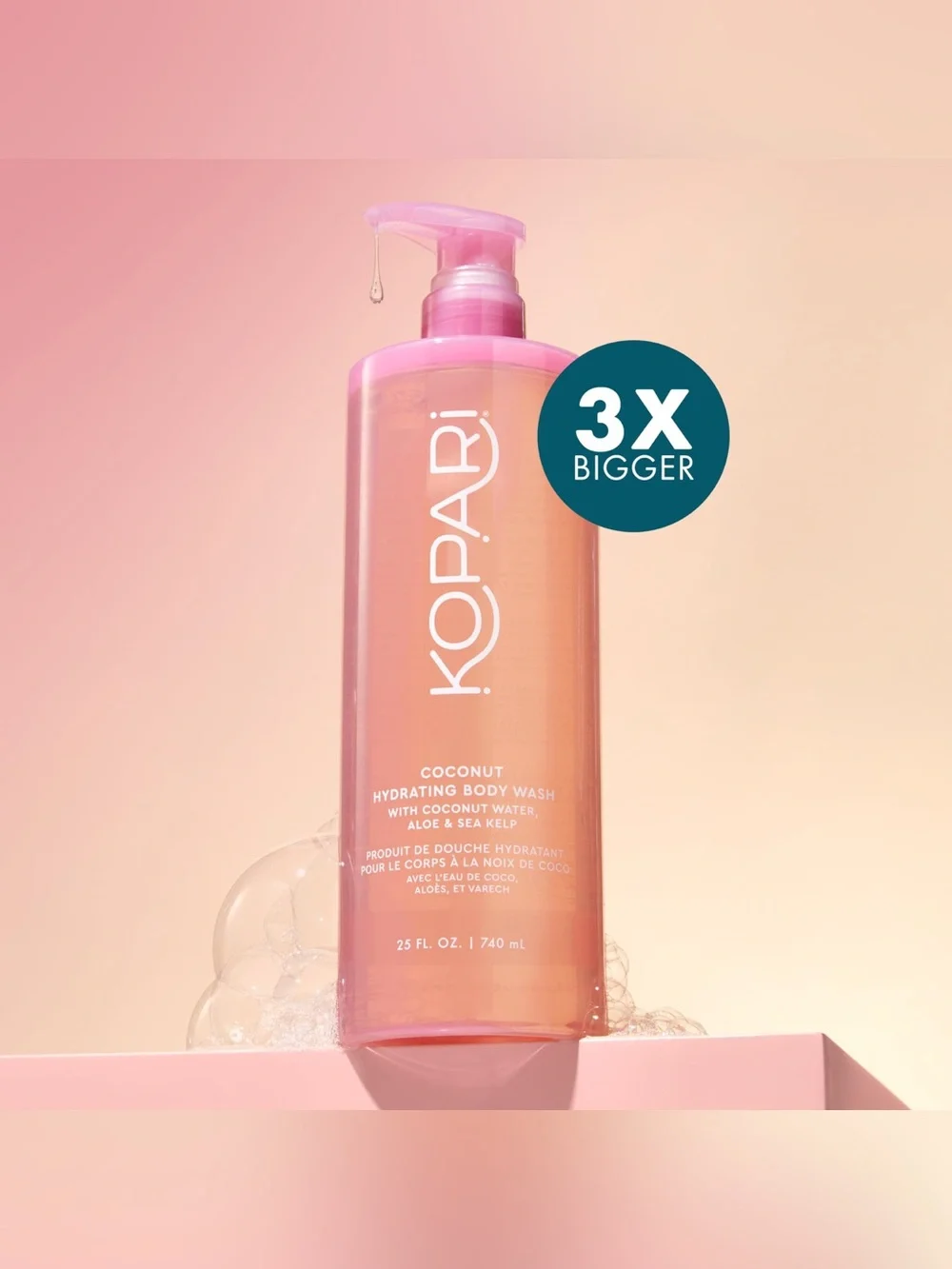 Kopari Jumbo Coconut Hydrating Body Wash with Aloe & Sea Kelp